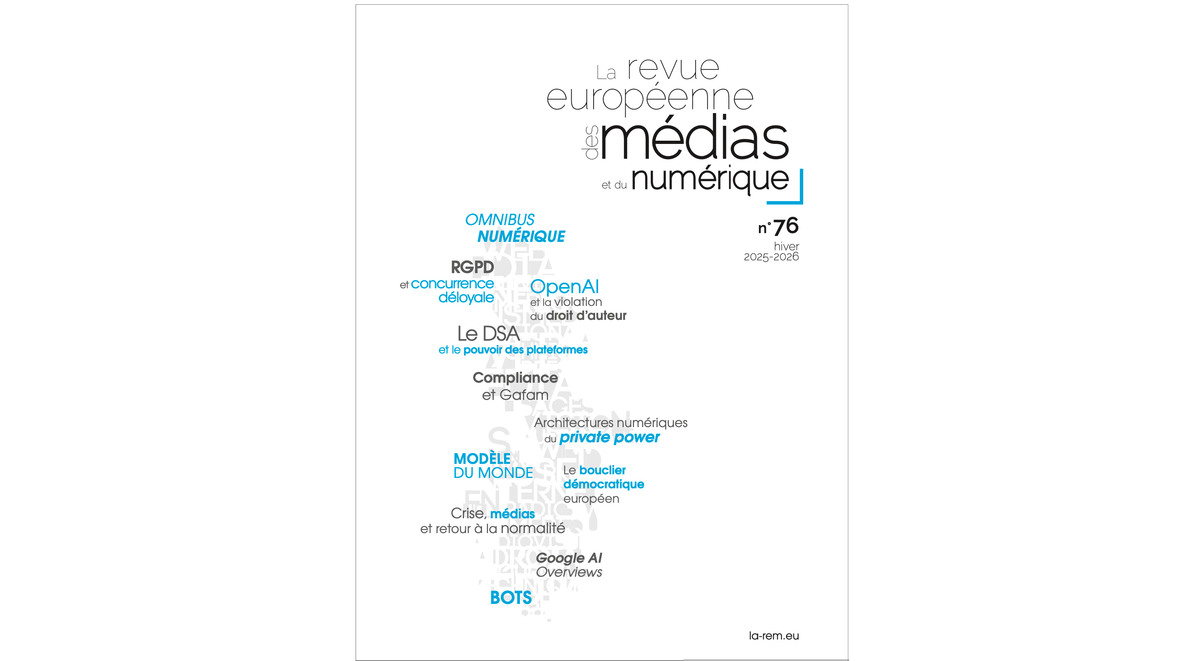 La revue européenne des médias et du numérique